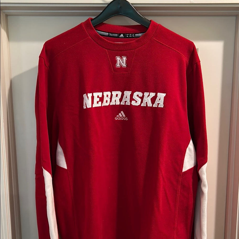 Vintage Adidas Red Nebraska Crewneck. Rarely worn, excellent condition!